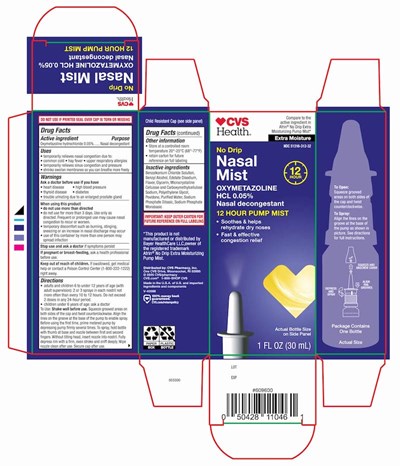 Carton Label (503300 Cvshealth Extra Moisture No Drip Nasal Mist 1 Fl Oz Carton Copy)